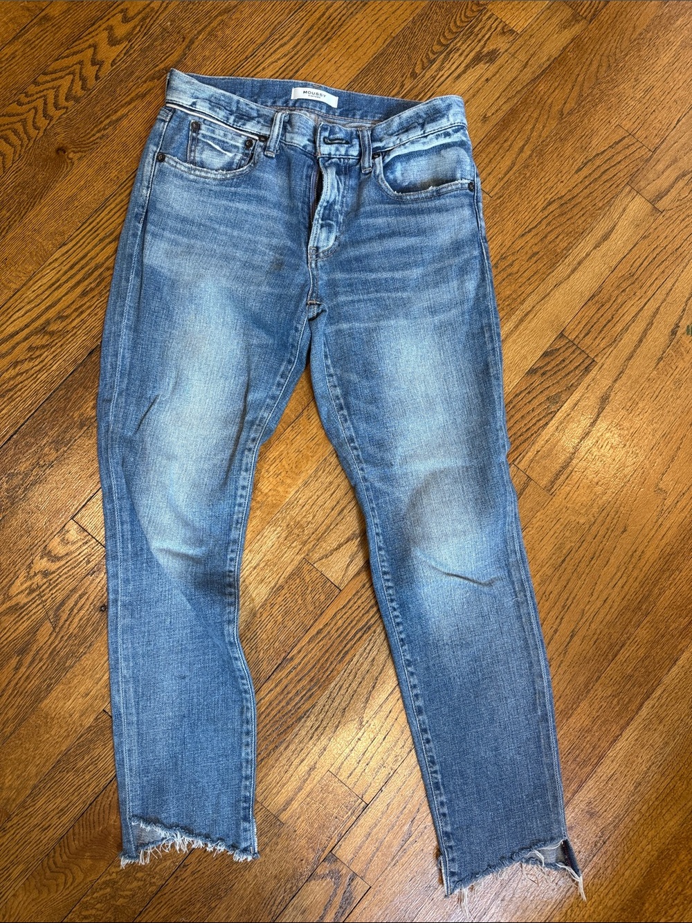 Moussy Light Blue Washed Jeans - Casual Slim Fit